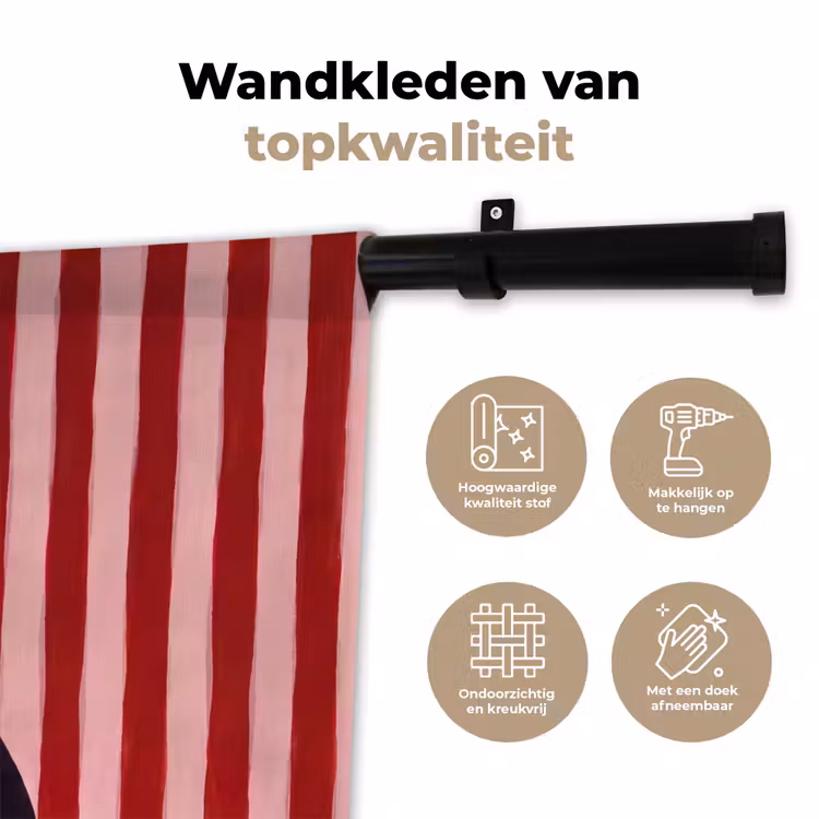Wandkleed - Pinguïn - Kerst - Illustratie — 3