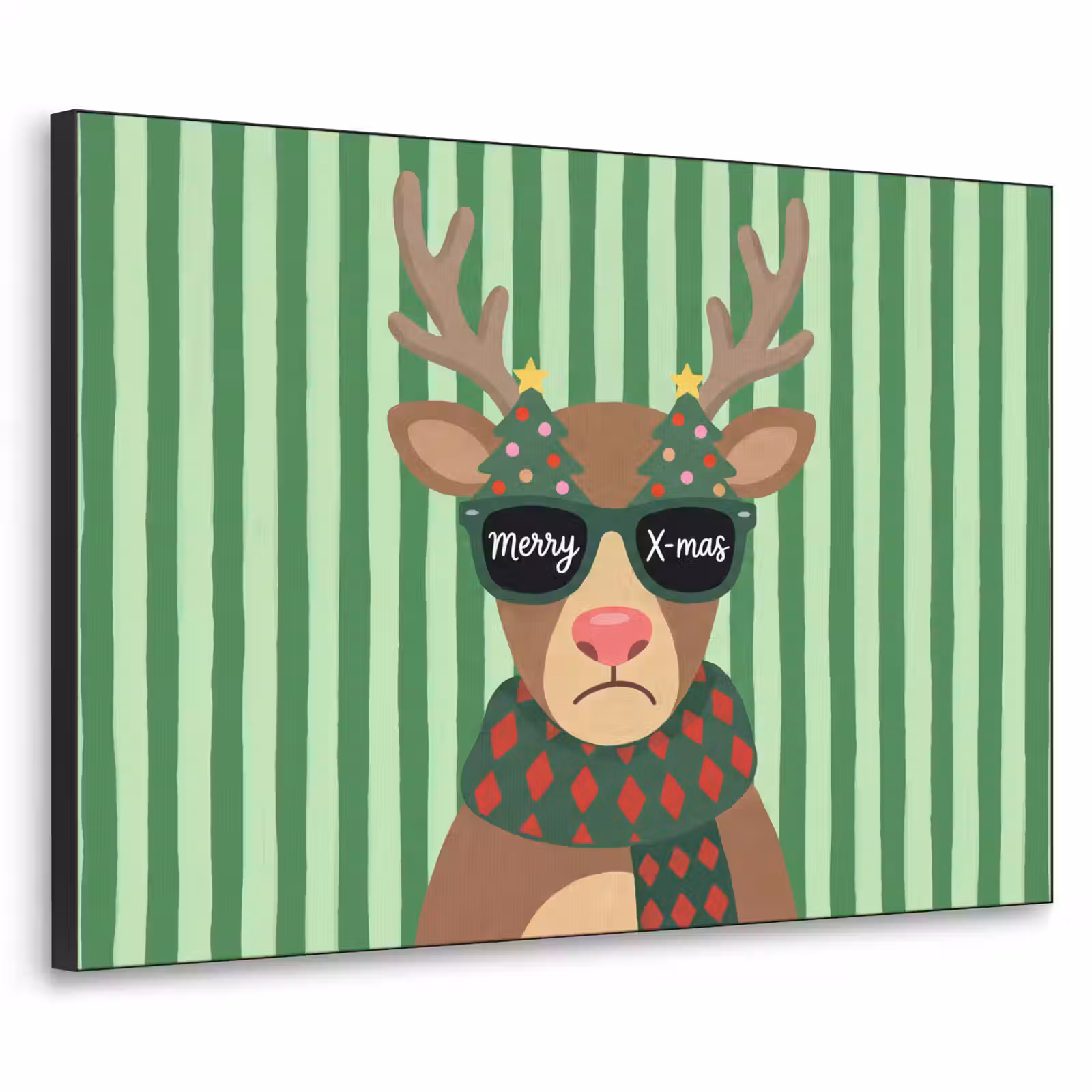 Art frame - Rendier - Kerst - Illustratie — 1