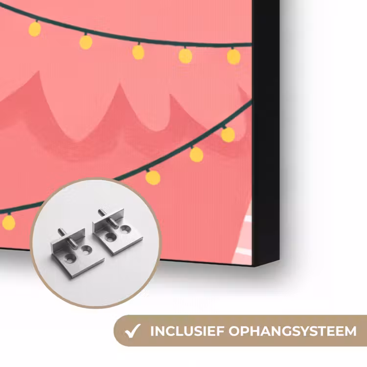 Art frame - Kerstbomen - Illustratie - Roze — 6