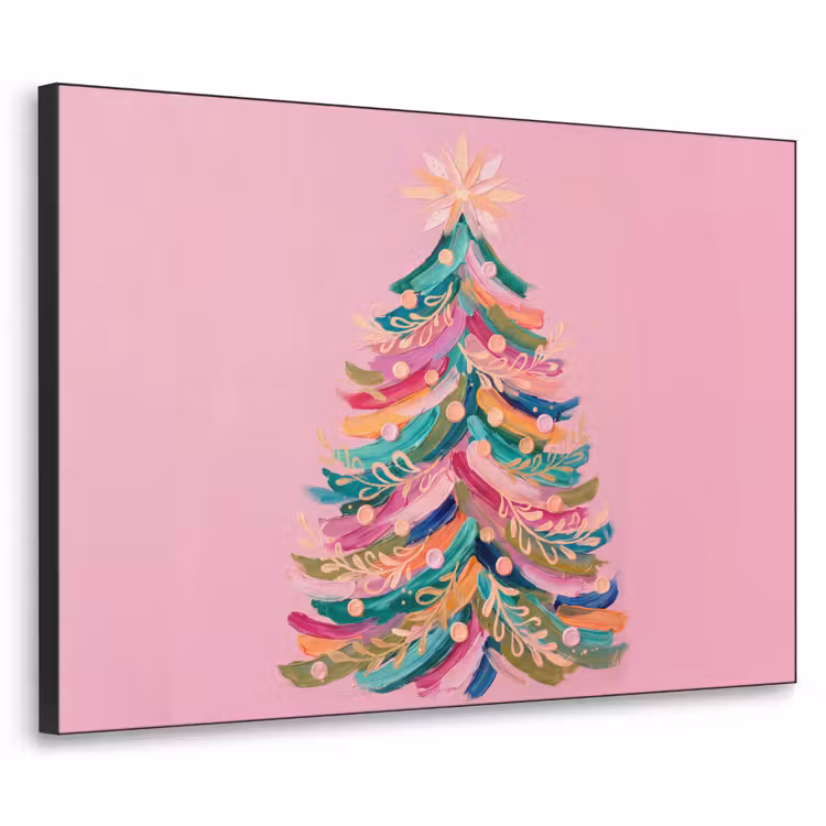 Art frame - Kerstboom - Abstract - Kleurrijk — 1