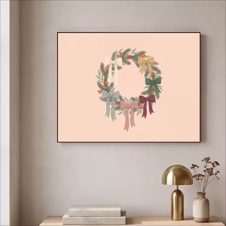 Art frame - Kerstkrans - Strikken - Kerst — 5