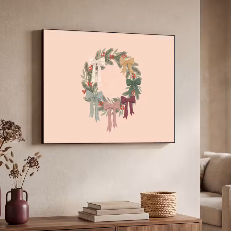 Art frame - Kerstkrans - Strikken - Kerst — 7