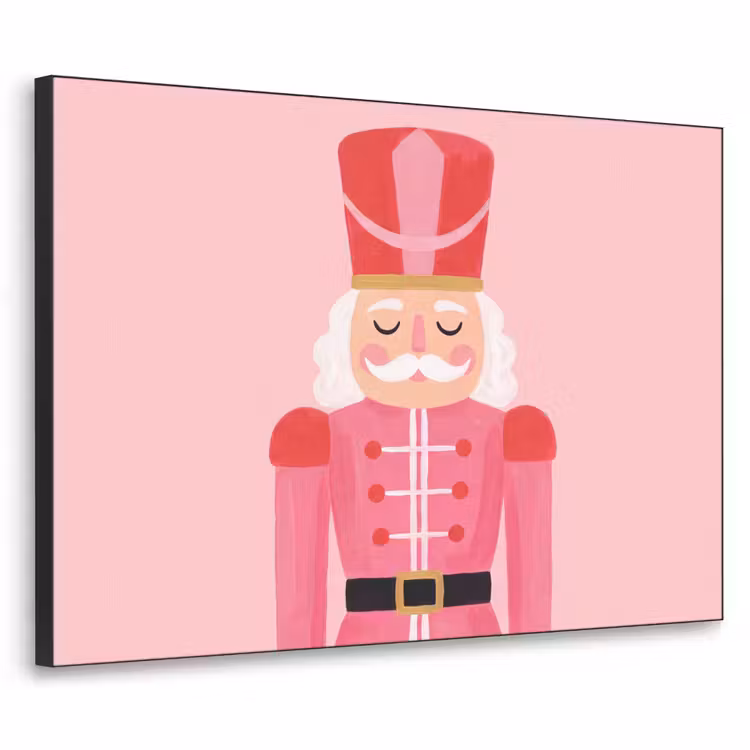 Art frame - Notenkraker roze illustratie — 1