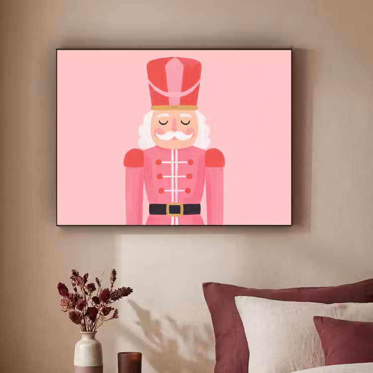 Art frame - Notenkraker roze illustratie — 3