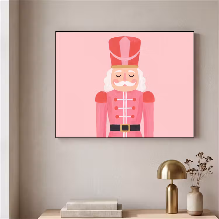 Art frame - Notenkraker roze illustratie — 5