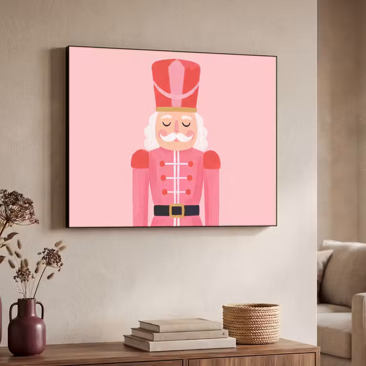 Art frame - Notenkraker roze illustratie — 7