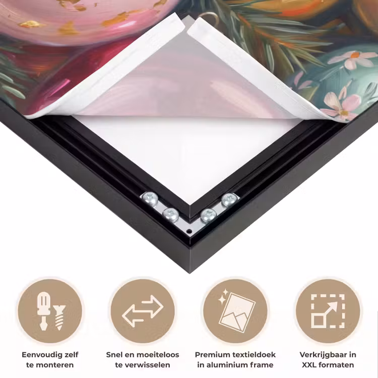 Art frame - Kerstballen - Kleurrijk - Feest — 4