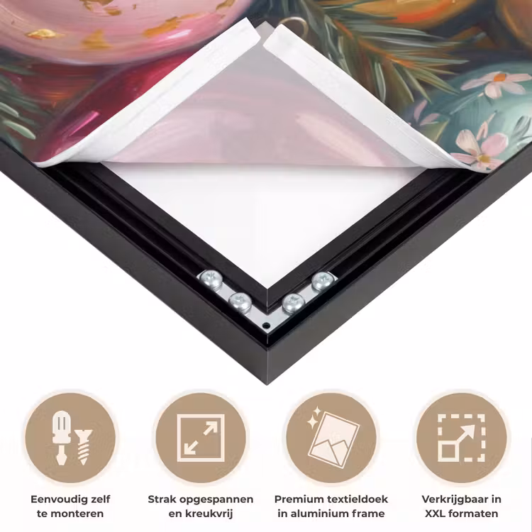 Art frame - Kerstballen - Kleurrijk - Feest — 8