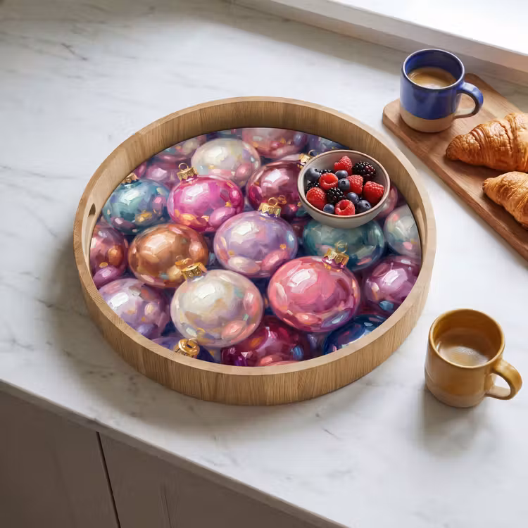 Dienblad - Kerstdecoratie - Kleurrijk - Feest — 4