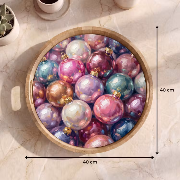 Dienblad - Kerstdecoratie - Kleurrijk - Feest — 9