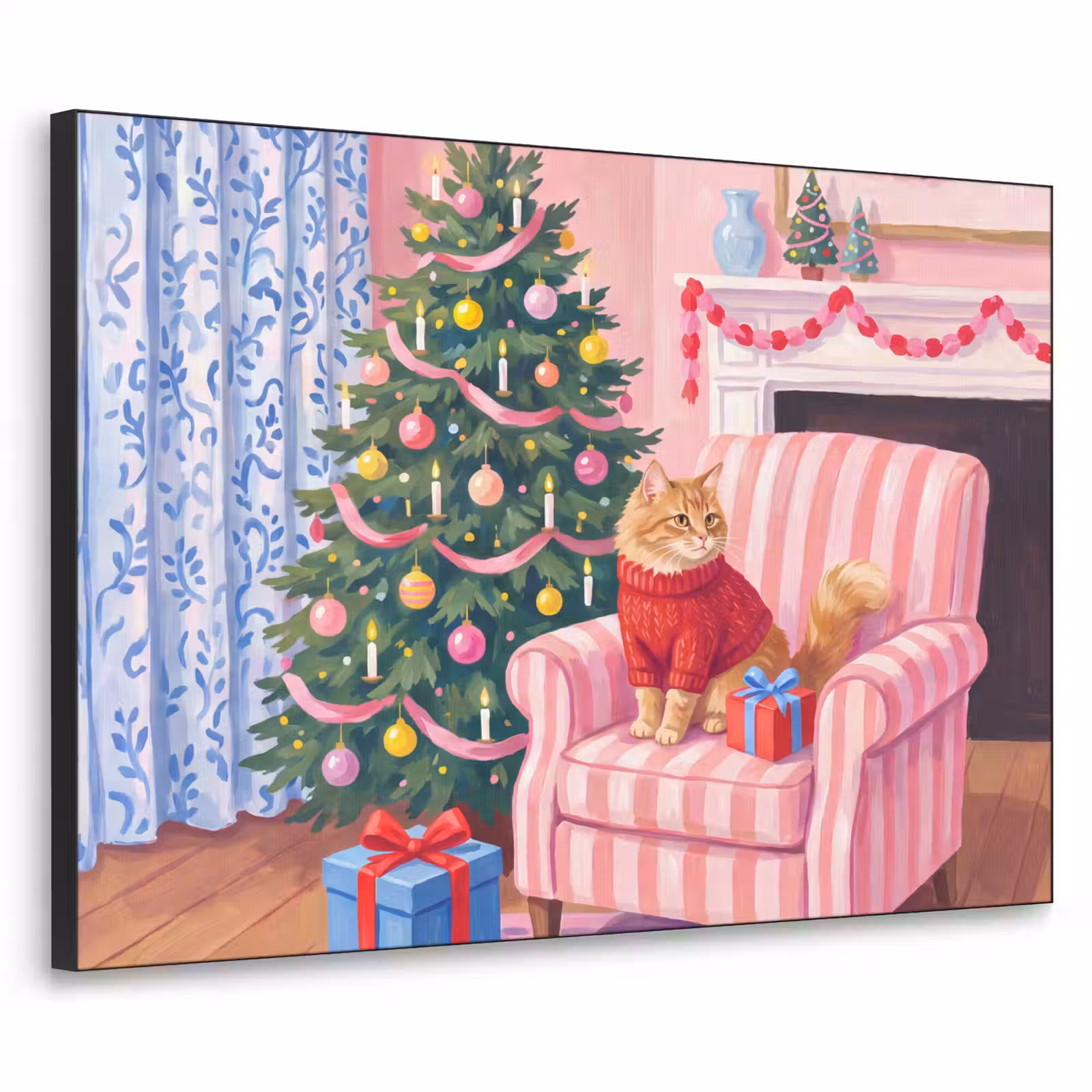 Art frame - Kat - Kerst - Interieur — 1