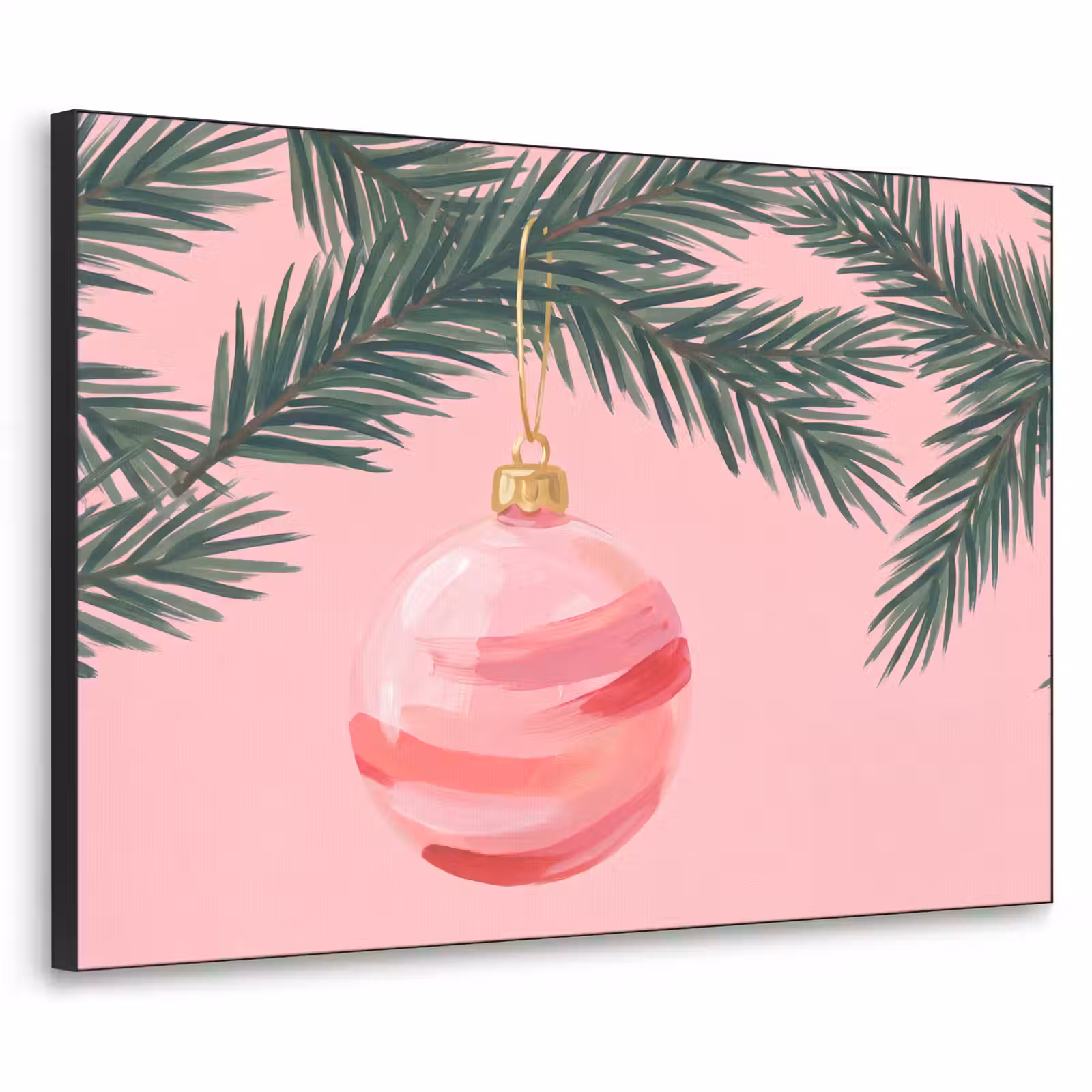Art frame - Kerstbal - Roze - Kerst — 1