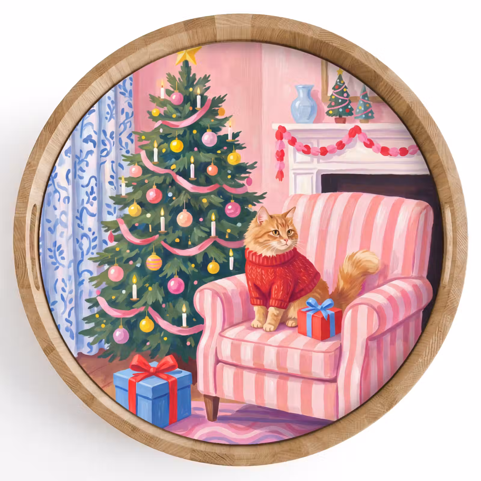 Dienblad - Kat - Kerst - Interieur — 1