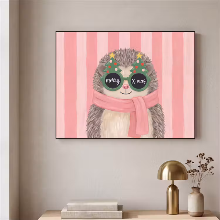 Art frame - Egel - Kerst - Illustratie — 5