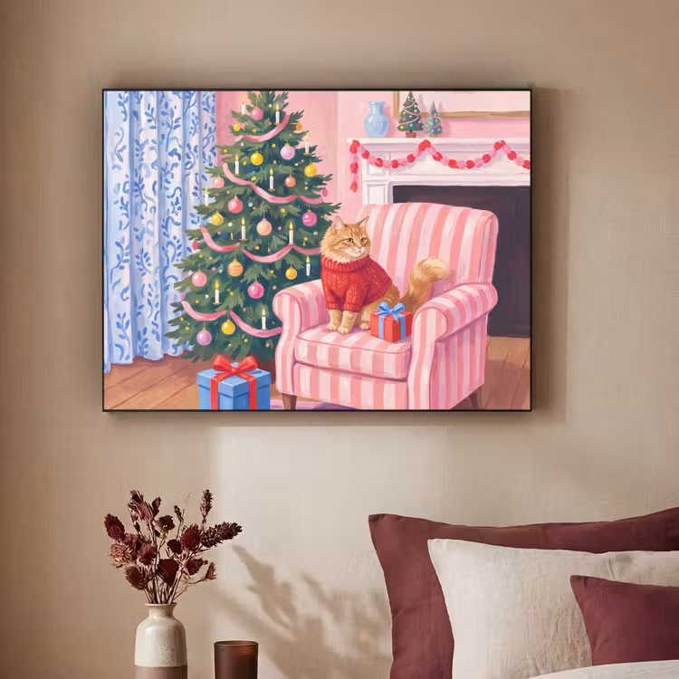 Art frame - Kat - Kerst - Interieur — 3