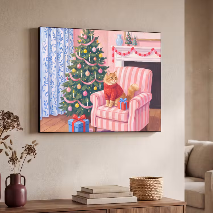 Art frame - Kat - Kerst - Interieur — 7