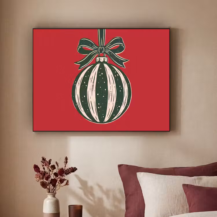 Art frame - Kerstbal - Kerst - Rood — 3