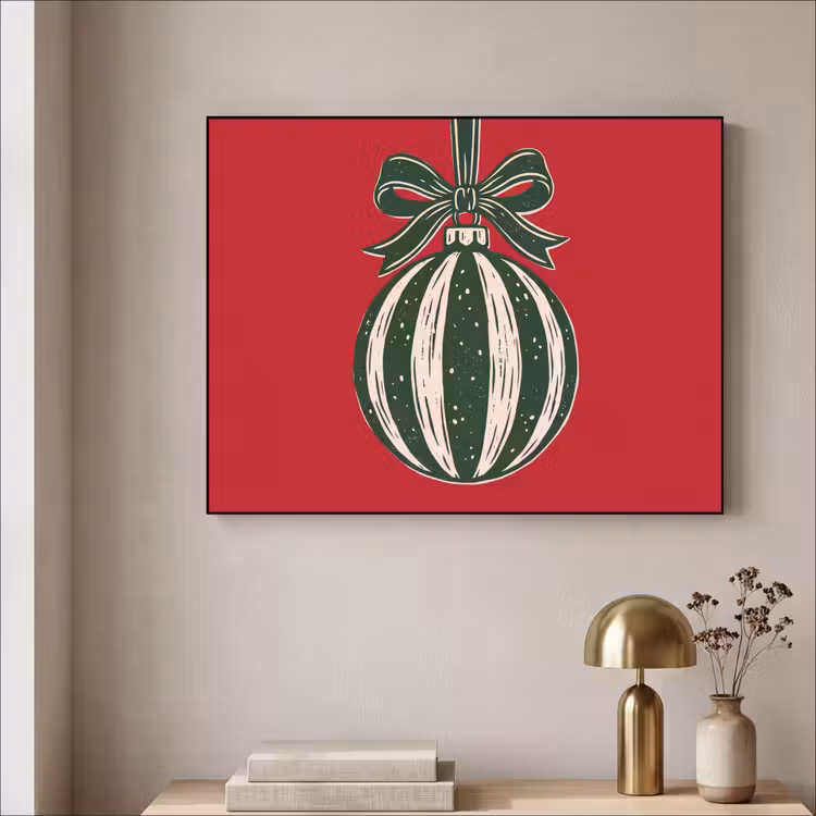 Art frame - Kerstbal - Kerst - Rood — 5