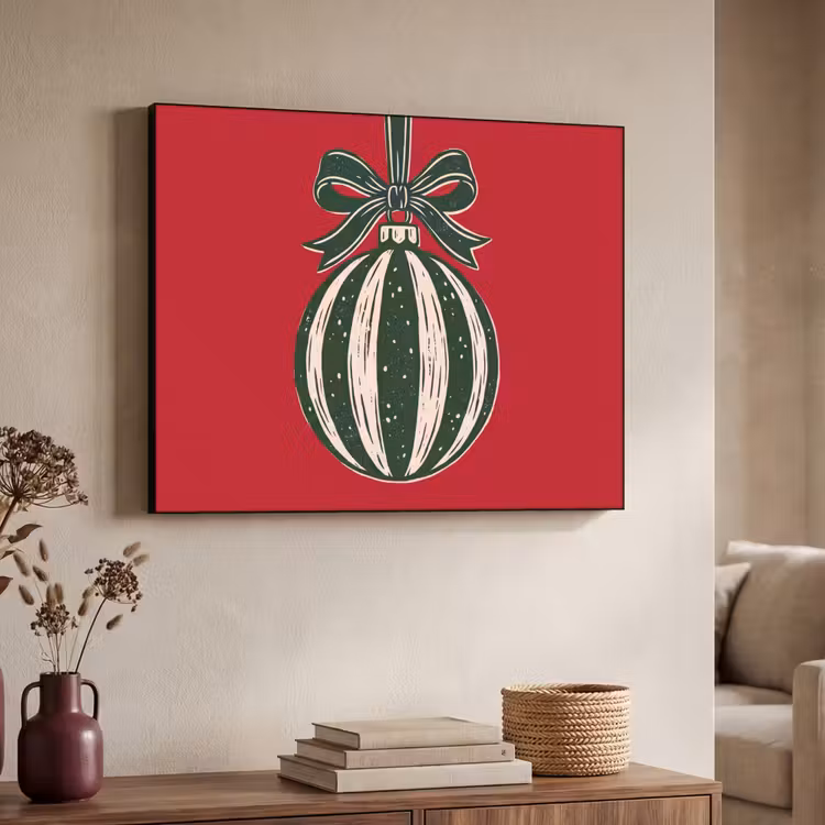 Art frame - Kerstbal - Kerst - Rood — 7