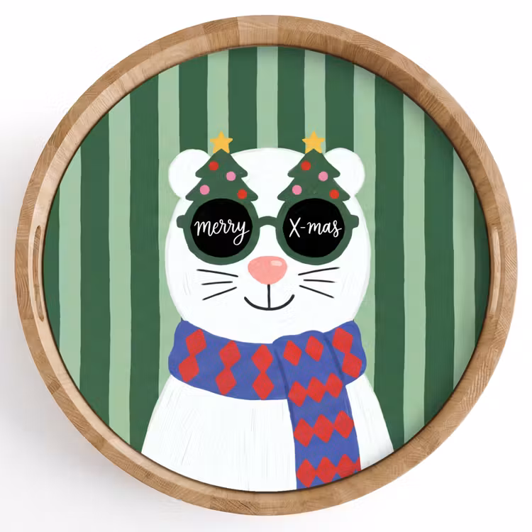 Dienblad - Dier - Winter - Cartoon — 1