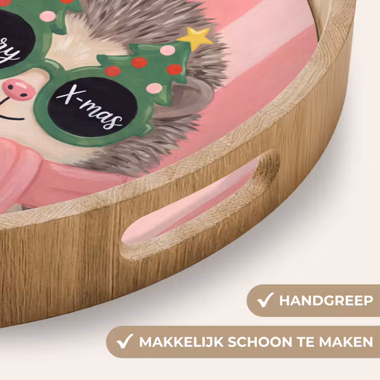 Dienblad - Egel - Kerst - Illustratie — 5