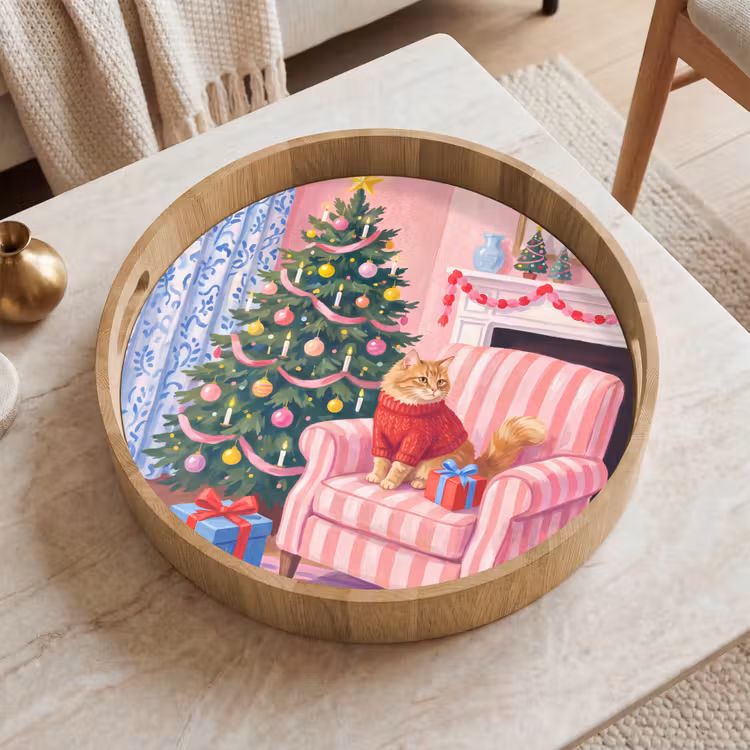 Dienblad - Kat - Kerst - Interieur — 2