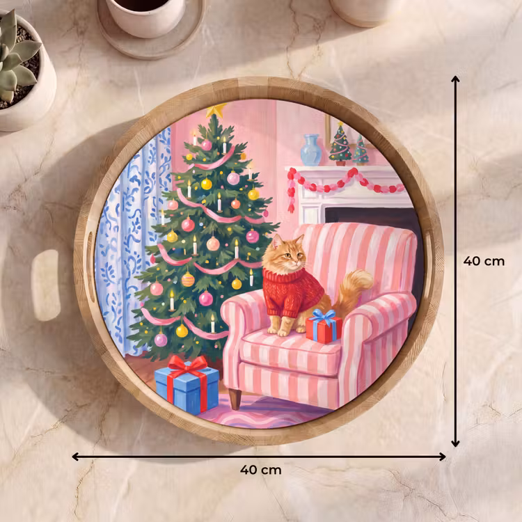 Dienblad - Kat - Kerst - Interieur — 9