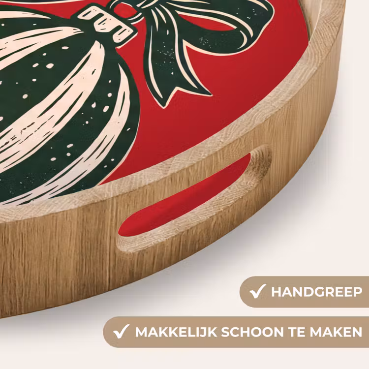 Dienblad - Kerstbal - Kerst - Rood — 5