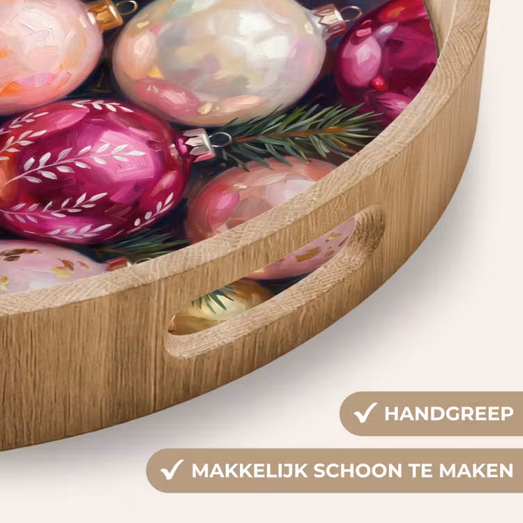 Dienblad - Kerstballen - Kleurrijk - Feest — 5