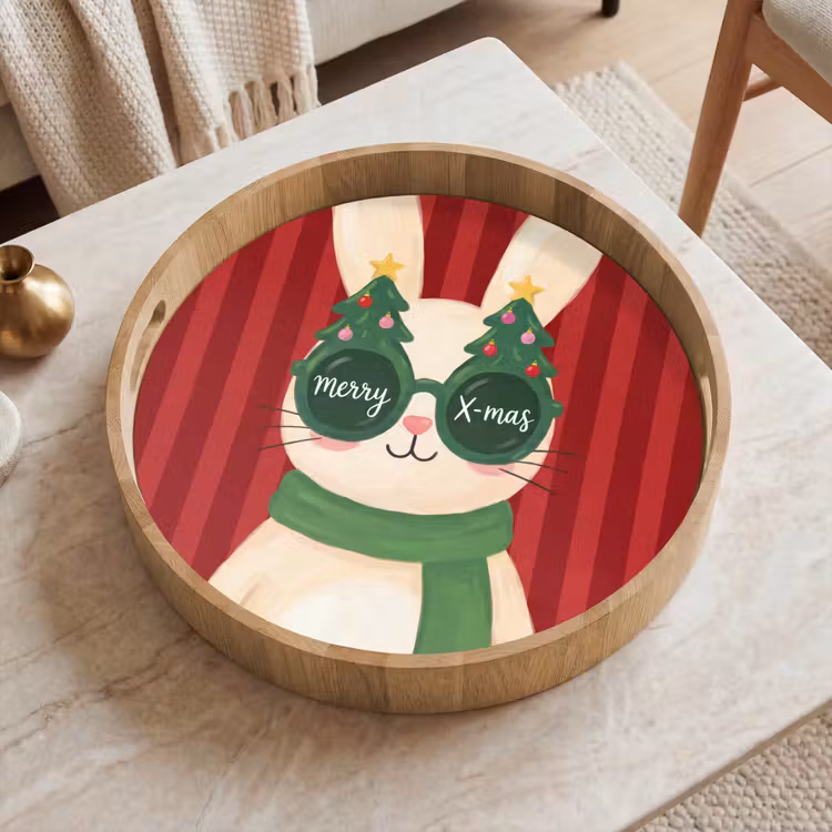 Dienblad - Konijn - Kerst - Dieren — 2