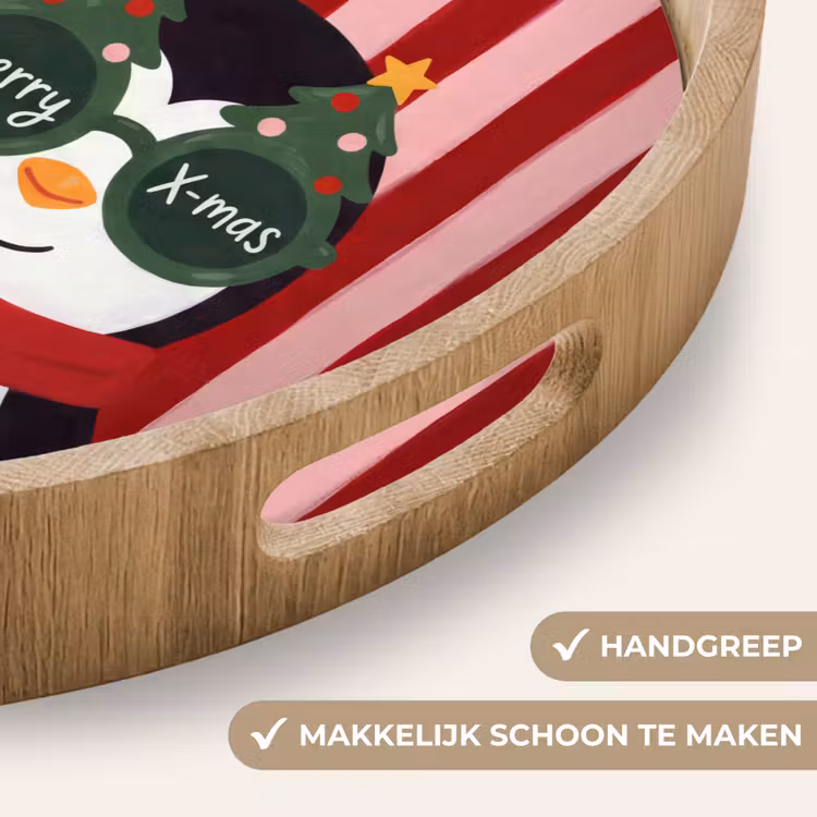 Dienblad - Pinguïn - Kerst - Illustratie — 5