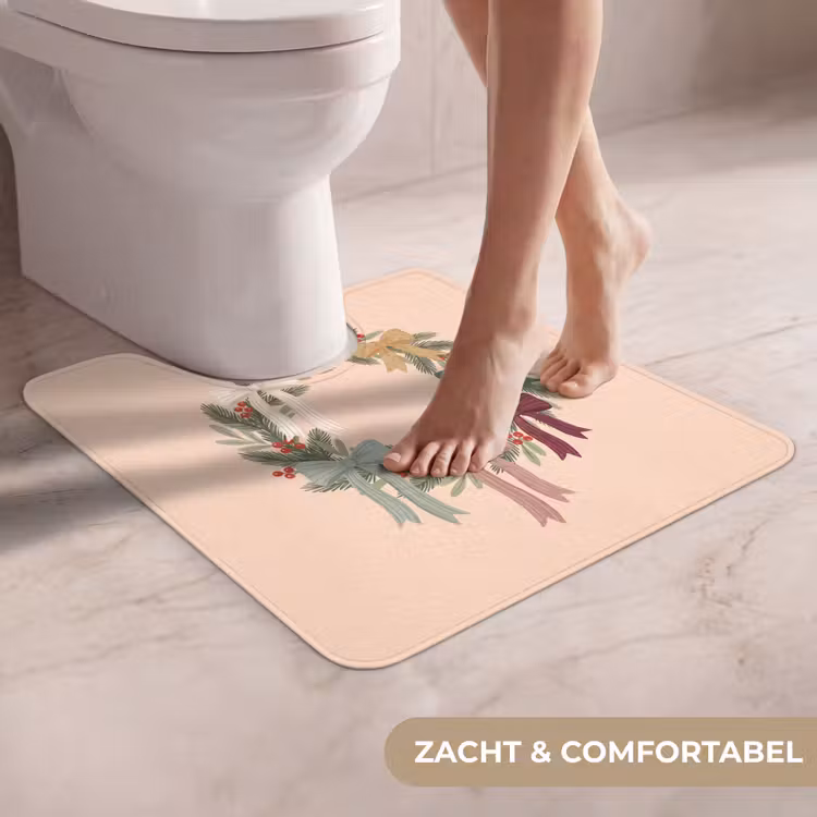WC Mat - Kerstkrans - Strikken - Kerst — 5