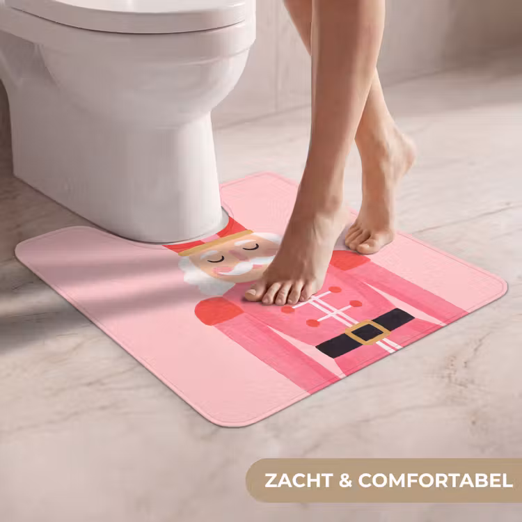 WC Mat - Notenkraker roze illustratie — 5