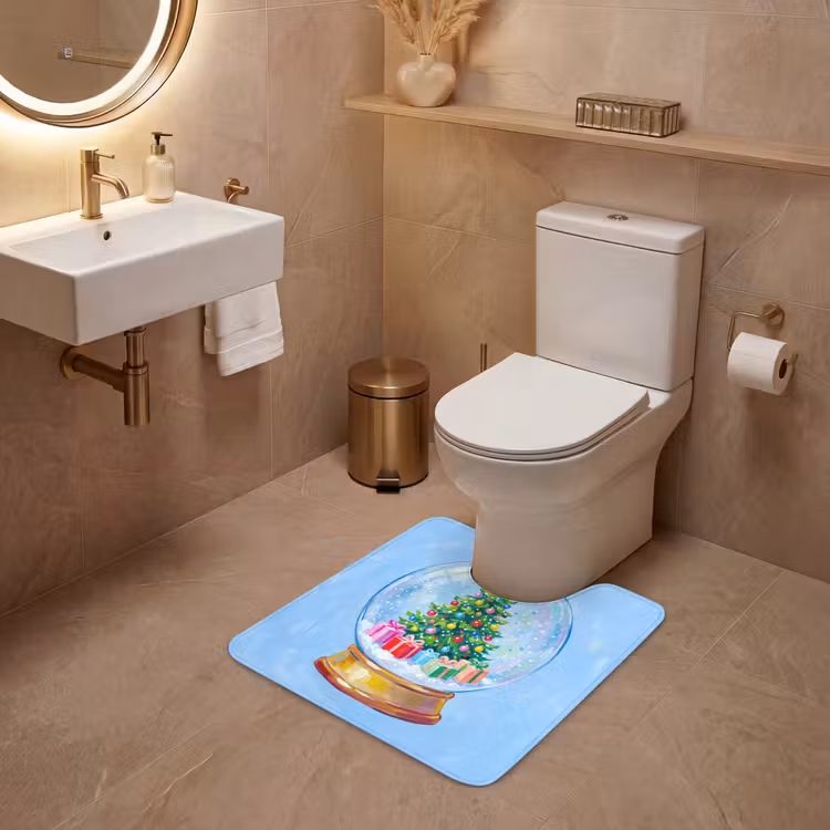 WC Mat - Sneeuwbol - Kerst - Cadeaus — 3