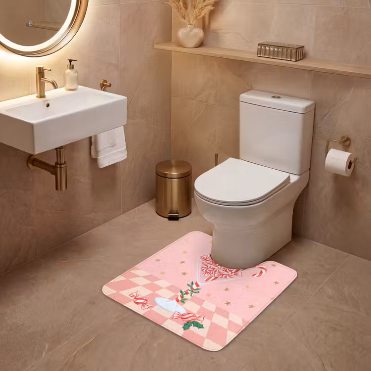 WC Mat - Snoep - Glas - Roze — 3