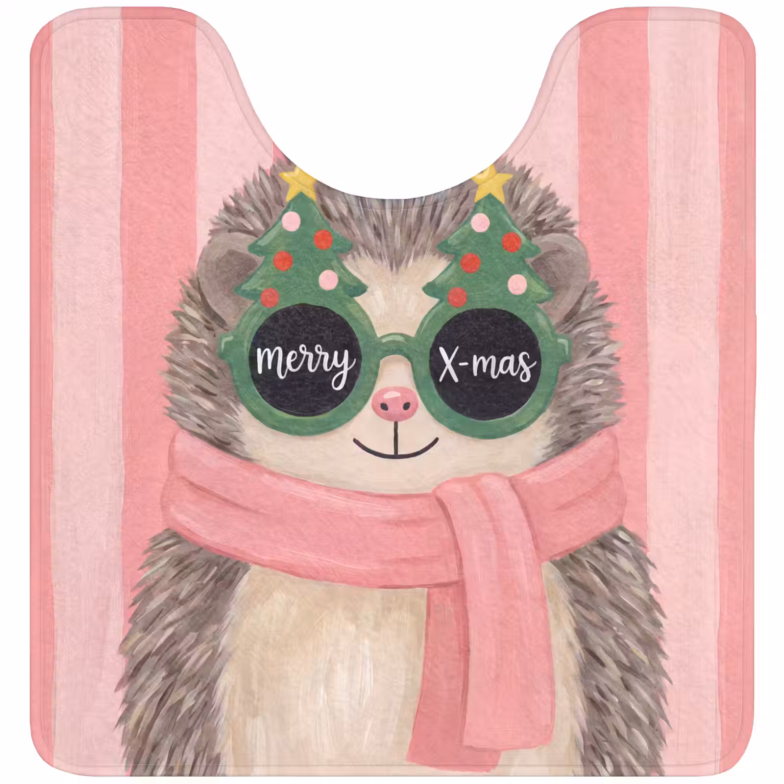 WC Mat - Egel - Kerst - Illustratie — 1