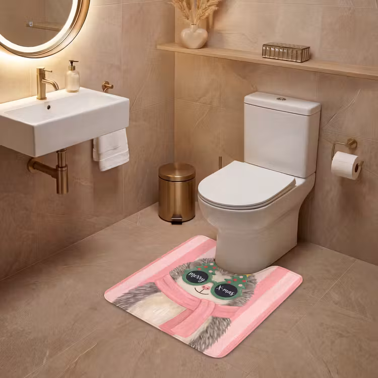 WC Mat - Egel - Kerst - Illustratie — 3