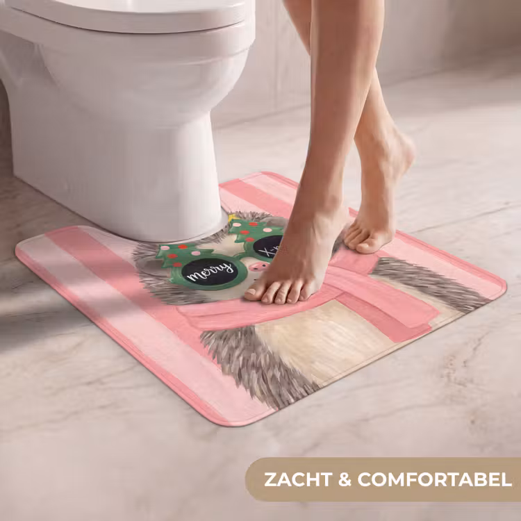 WC Mat - Egel - Kerst - Illustratie — 5