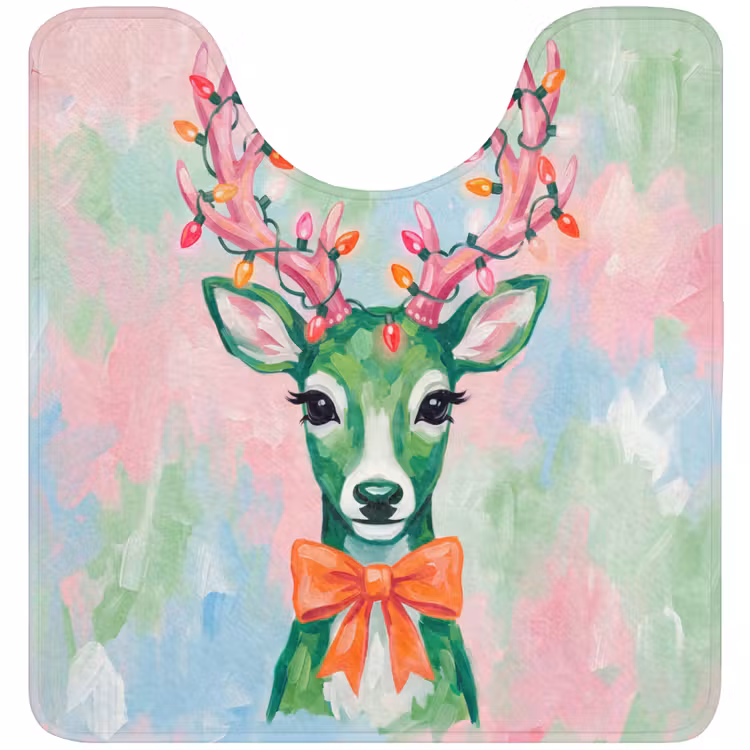 WC Mat - Hert - Kerst - Dieren — 1