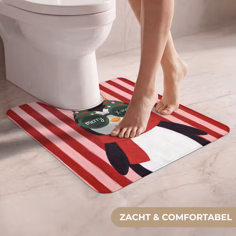 WC Mat - Pinguïn - Kerst - Illustratie — 5