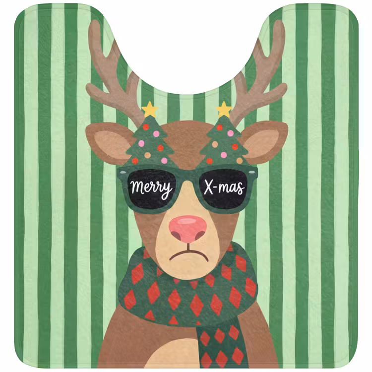 WC Mat - Rendier - Kerst - Illustratie — 1