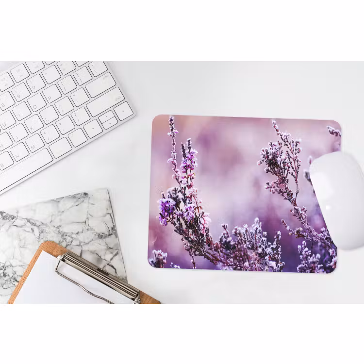Muismat - Lavendel - Winter - Bloemen - Paars — 2