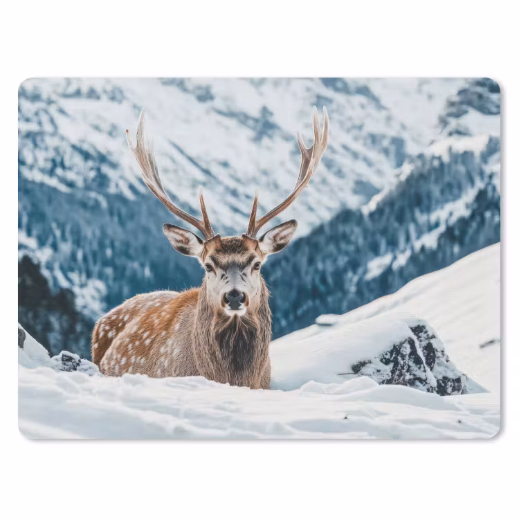 Muismat - Hert - Landschap - Winter - Natuur - Dieren - Bergen — 1