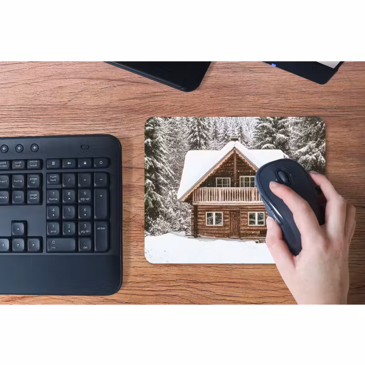 Muismat - Huis - Bos - Winter - Natuur - Sneeuw — 3