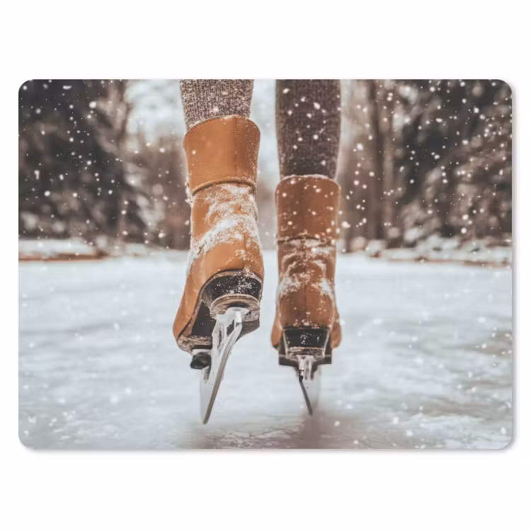 Muismat - Schaatsen - IJs - Winter - Sneeuw — 1