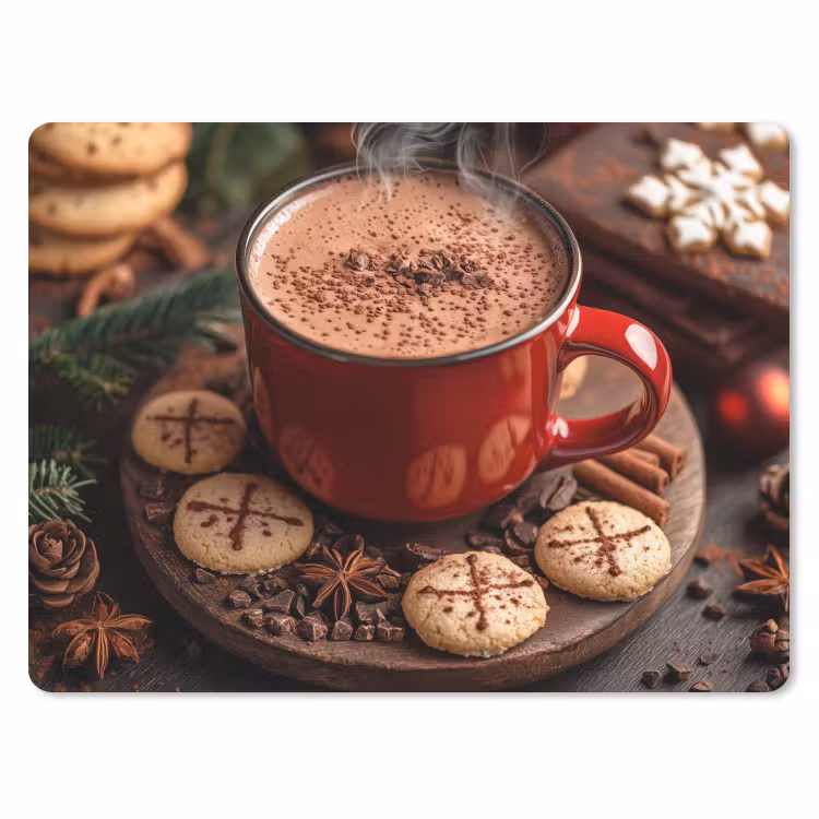 Muismat - Chocolademelk - Mok - Winter - Kerst - Gezelligheid — 1