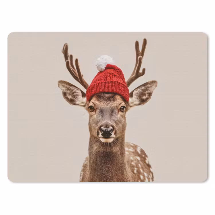 Muismat - Hert - Kerst - Muts - Dieren - Winter - Grappig — 1