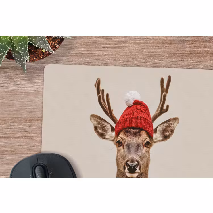 Muismat - Hert - Kerst - Muts - Dieren - Winter - Grappig — 4