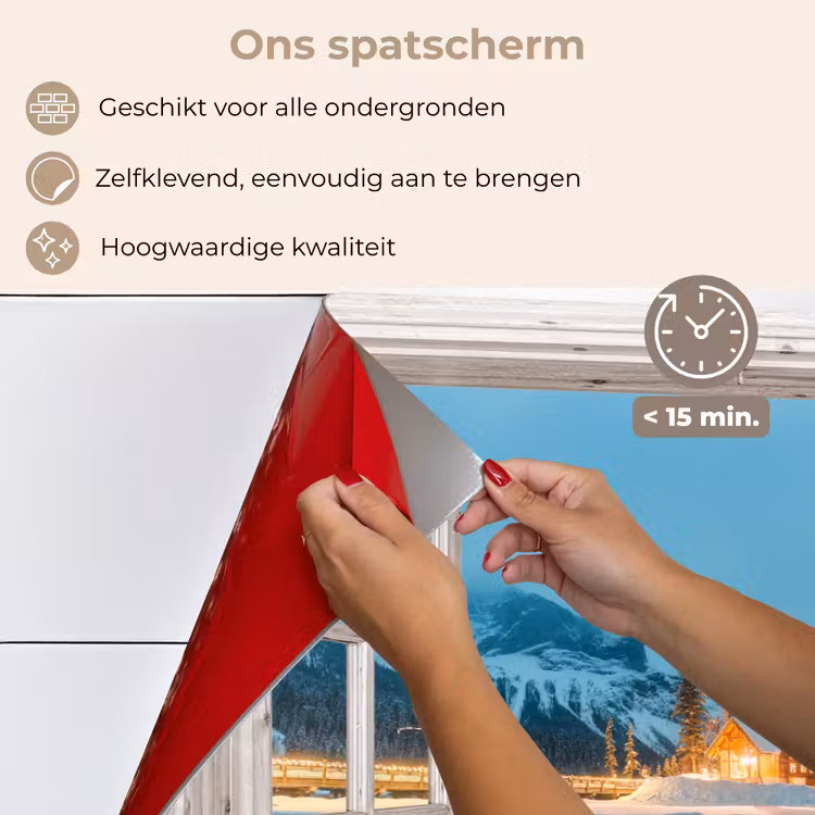 Keuken achterwand - Doorkijk - Winterlandschap - Natuur - Huis - Bergen — 4