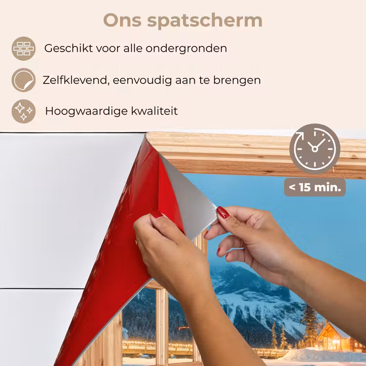 Keuken achterwand - Winterlandschap - Natuur - Huis - Bergen - Doorkijk - Raam — 4